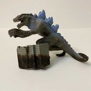 Vtg 1998 Toho Bakery Crafts Godzilla Cake Topper 3 Inch  Tall